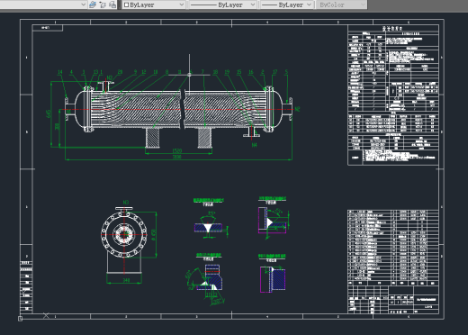 20m²缠绕式螺旋管换热器压力容器设计资料含三维SW+CAD+说明书缩略图