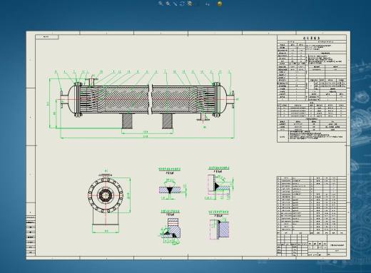 20m²缠绕式螺旋管换热器压力容器设计资料含三维SW+CAD+说明书缩略图