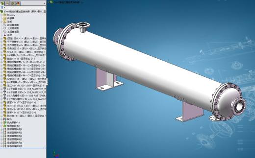 20m²缠绕式螺旋管换热器压力容器设计资料含三维SW+CAD+说明书缩略图