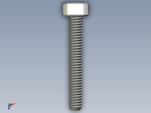 M2 x 0.4mm Thread 14mm LONG SOCKET HEAD CAP SCREW.IGS俯视缩略图