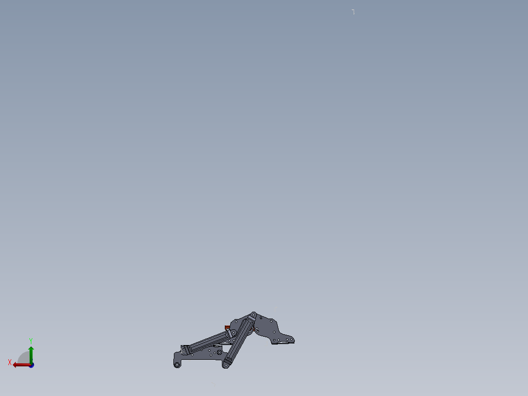 沙发伸缩机构后视图