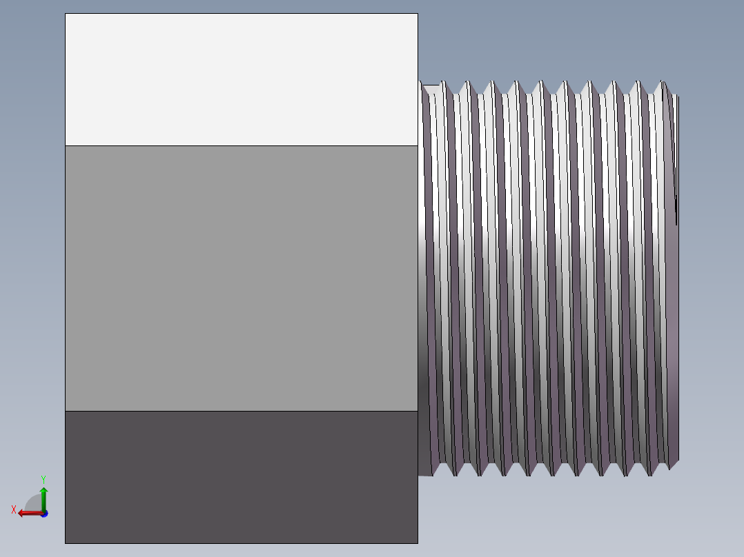 转接头-内外丝等径 DN20后视图