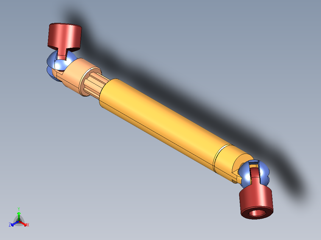 联轴器-卡丹-可抽出球接头主视图