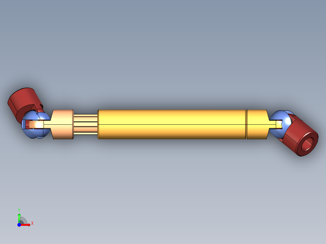 联轴器-卡丹-可抽出球接头前视图