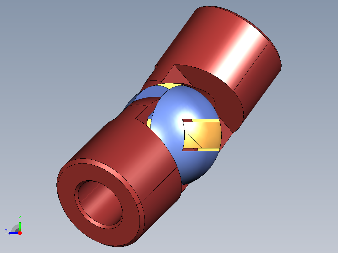 联轴器-卡丹-可抽出球接头右视图