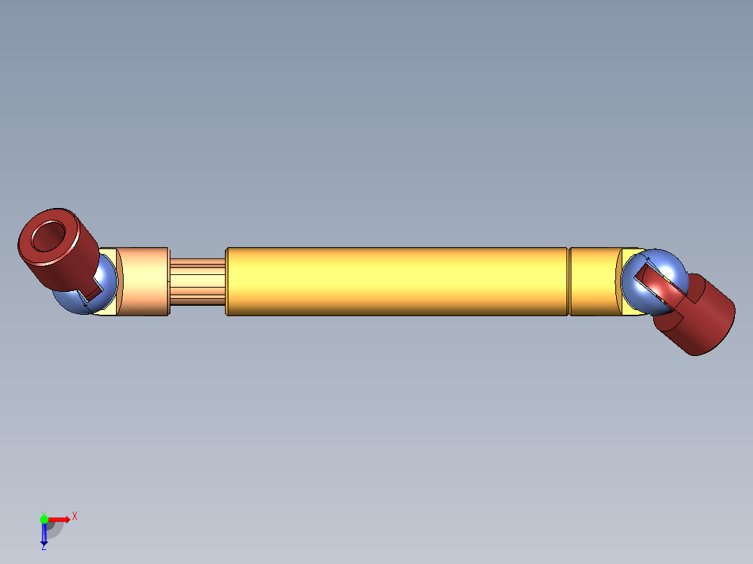 联轴器-卡丹-可抽出球接头俯视图