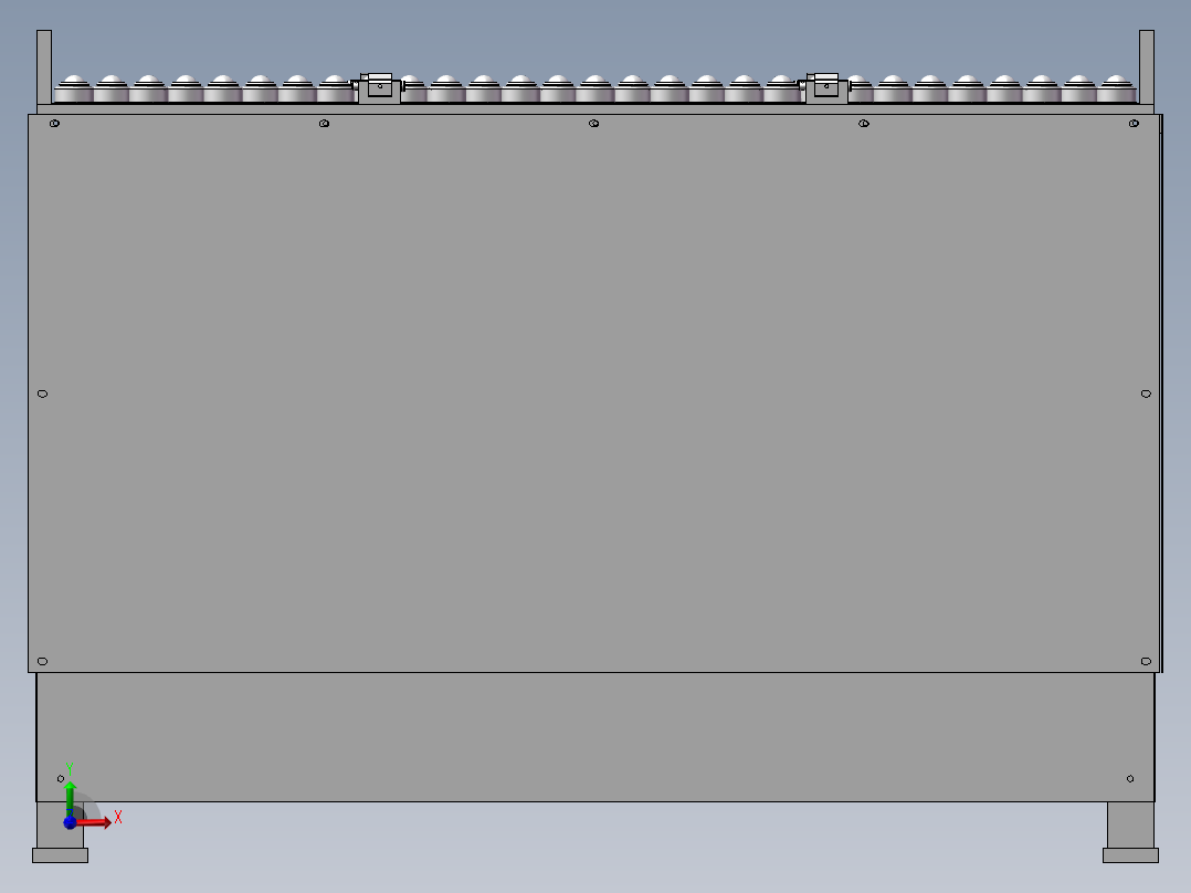 发动机缸盖罩升降机前视图