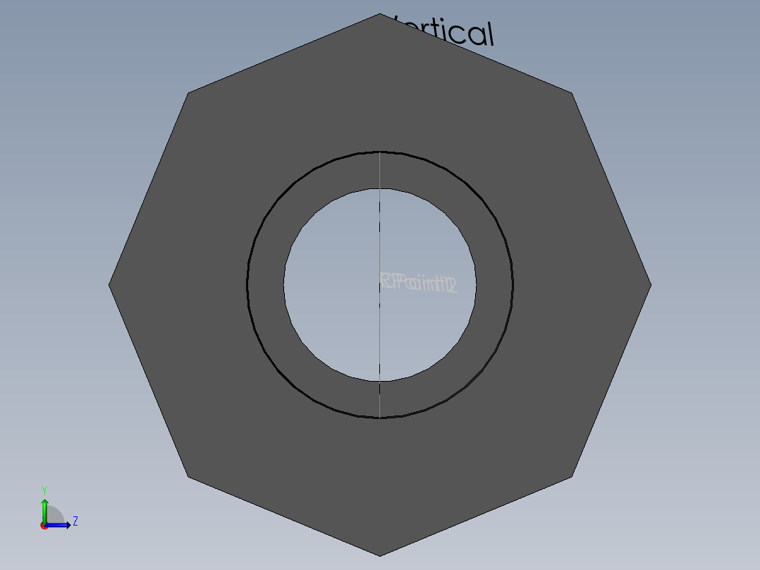PVC管件-2x1in R-Bush前视图