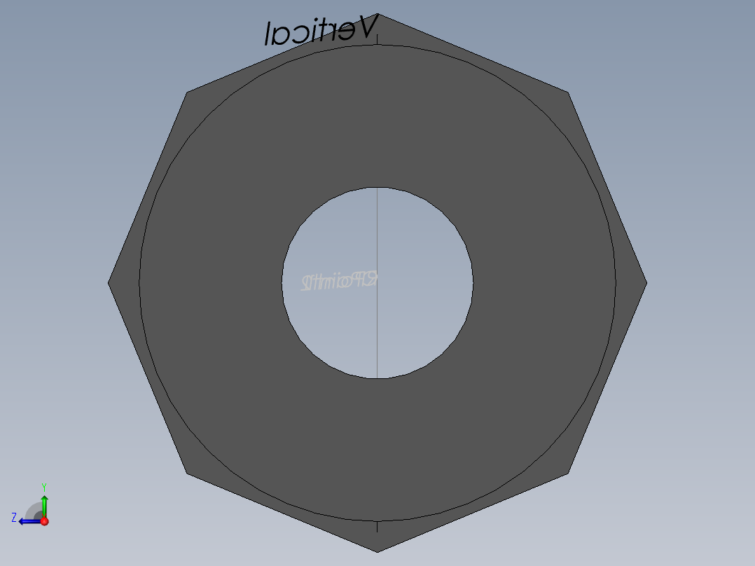 PVC管件-2x1in R-Bush后视图