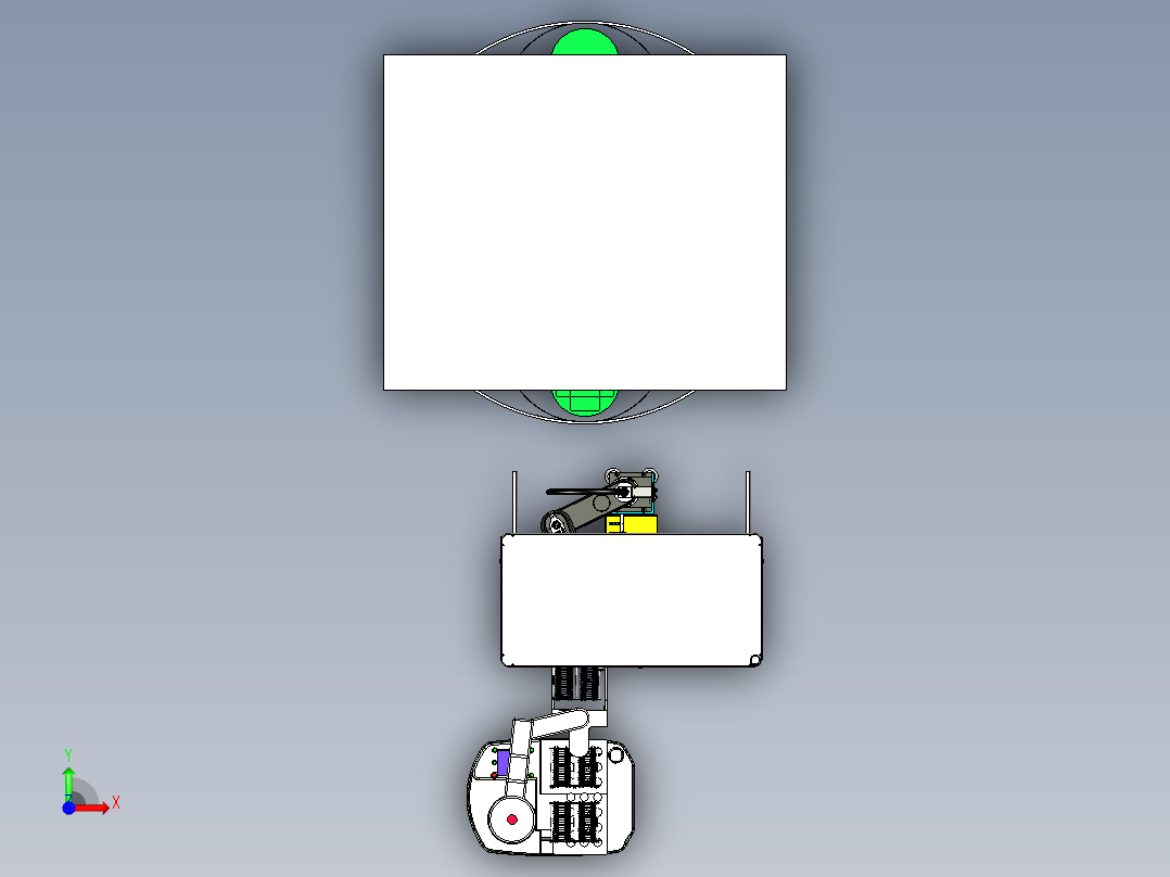曲面玻璃抛光step前视图