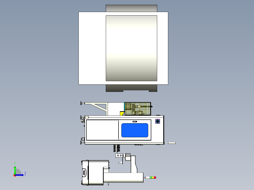 曲面玻璃抛光step左视图