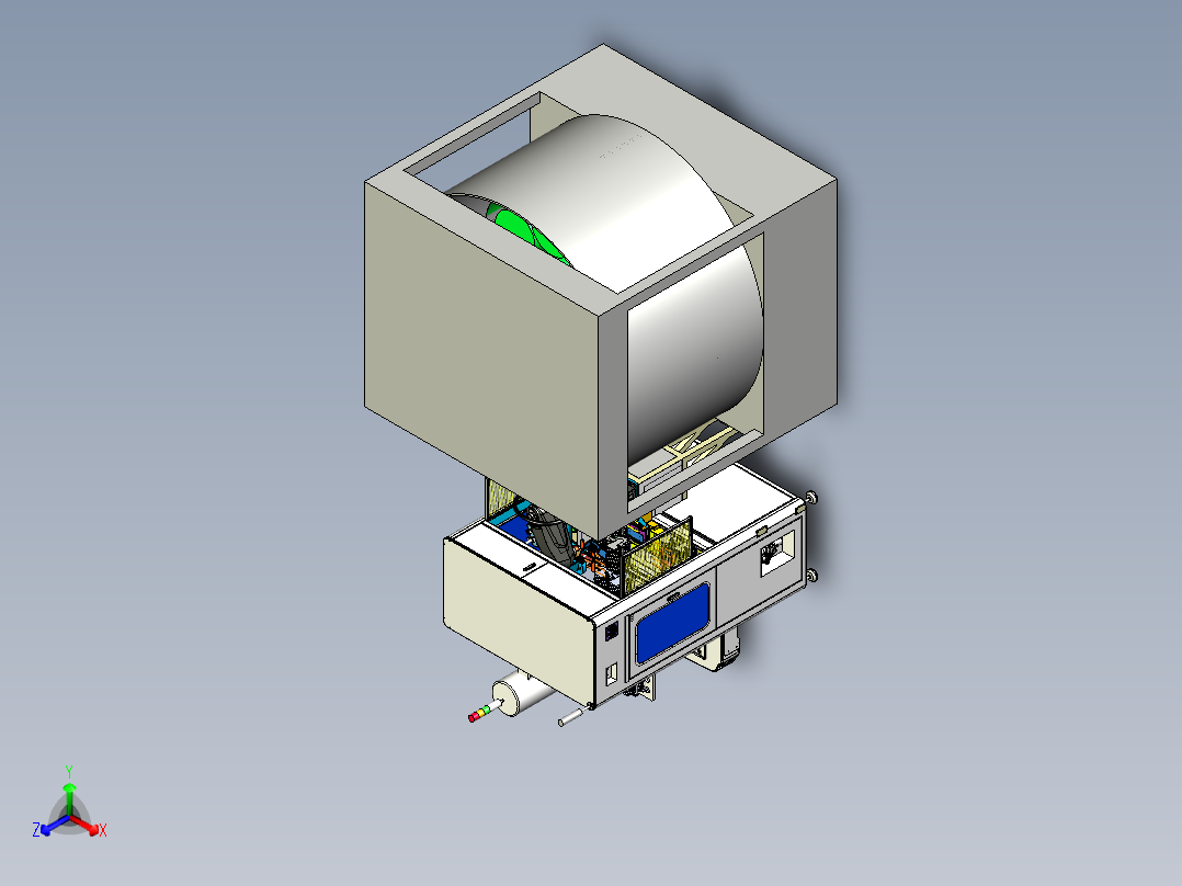 曲面玻璃抛光step正等轴测图