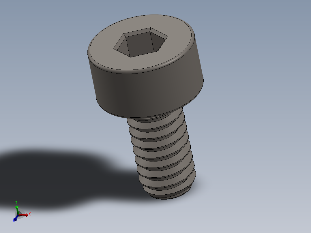 Screw_DIN_912_M2x4F_A2.SLDPRT公制内六角螺钉主视图