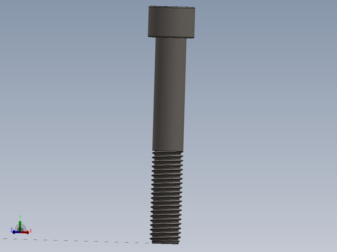 Screw_DIN_912_M12x80_A2.SLDPRT公制内六角螺钉