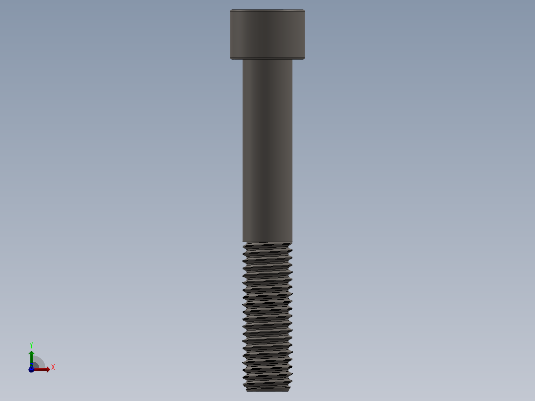 Screw_DIN_912_M12x80_A2.SLDPRT公制内六角螺钉前视图