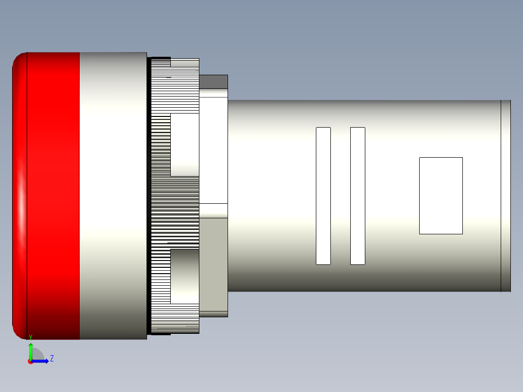德力西电气LD11-22D红左视图