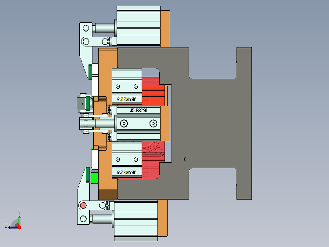 ZC001-笔记本CNC工装夹具三维模型CNC4-191216右视图