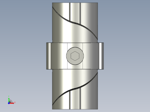 43基础线棒延伸接头.STEP前视缩略图