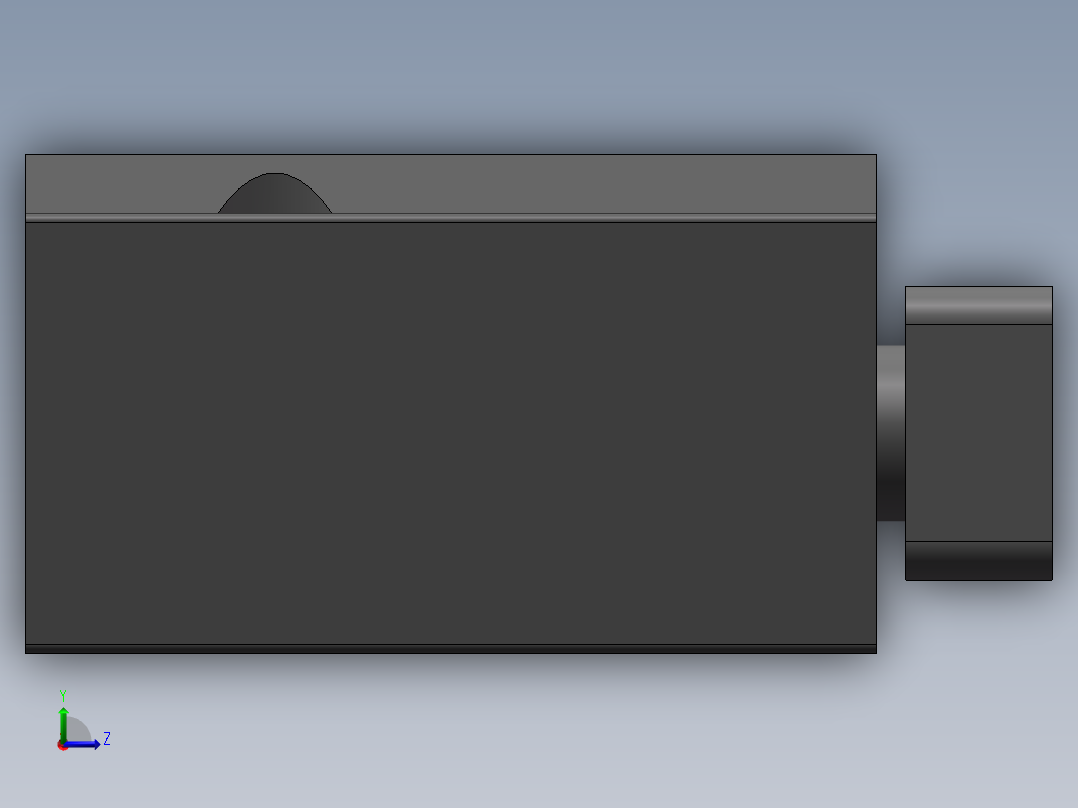 微型带导杆气缸 SMC MGJ10-10左视图