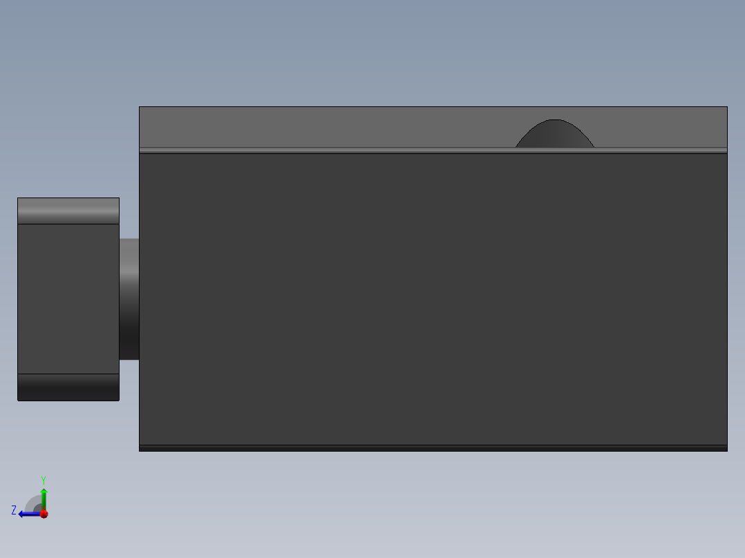 微型带导杆气缸 SMC MGJ10-10右视图