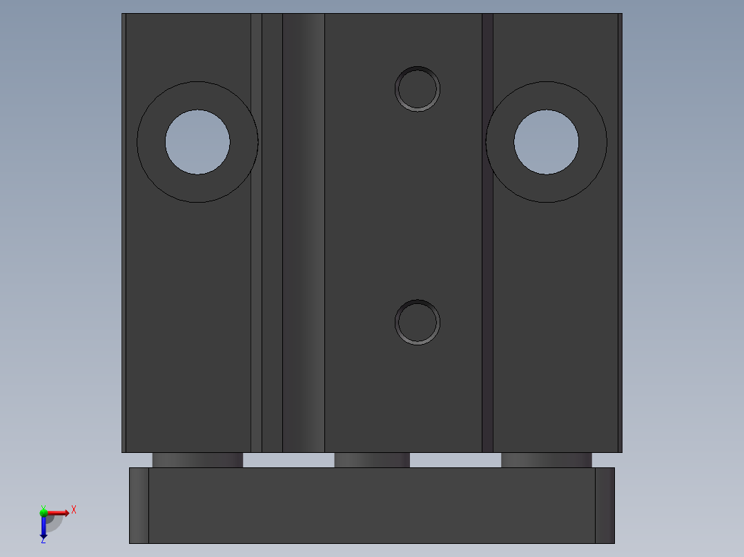 微型带导杆气缸 SMC MGJ10-10俯视图