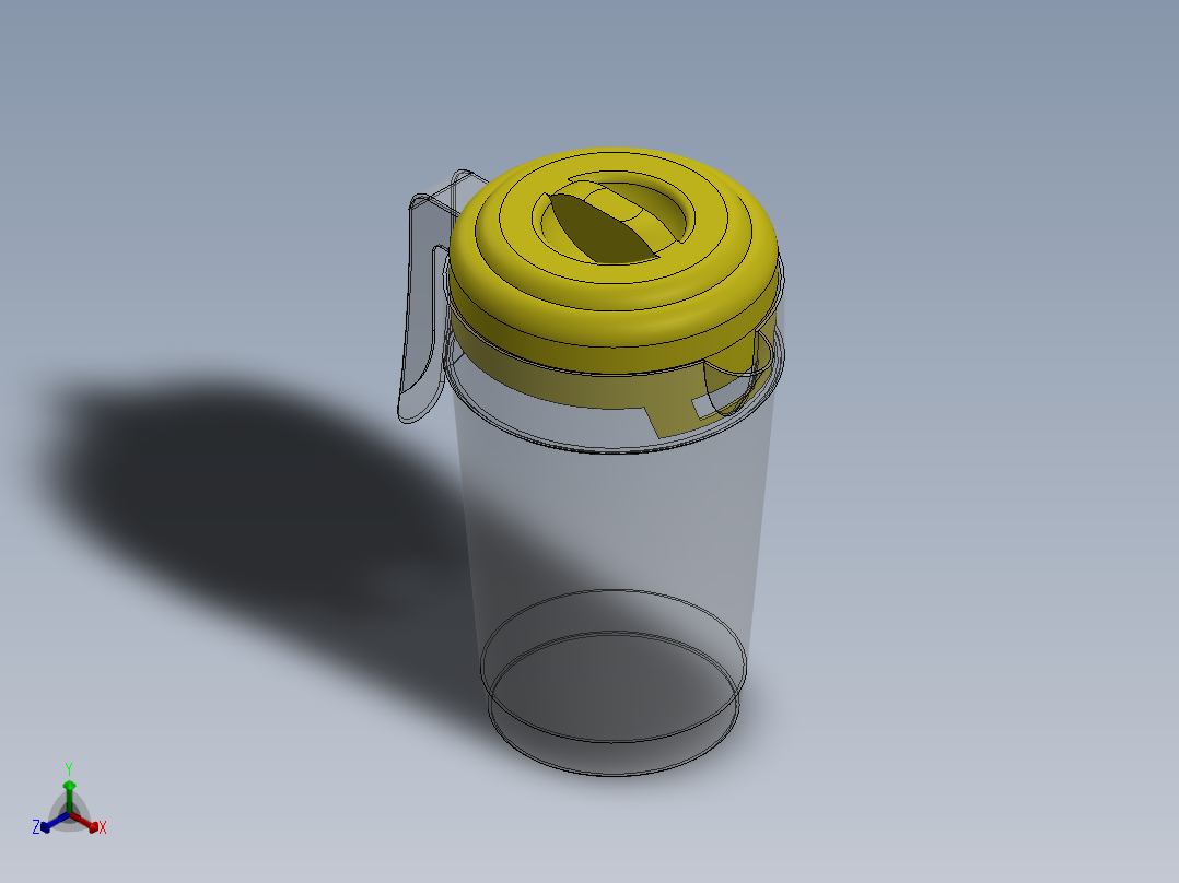 水壶正等轴测图