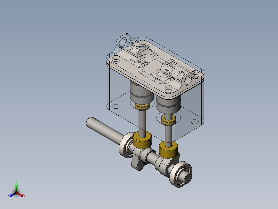 泵、水泵(6)正等轴测图