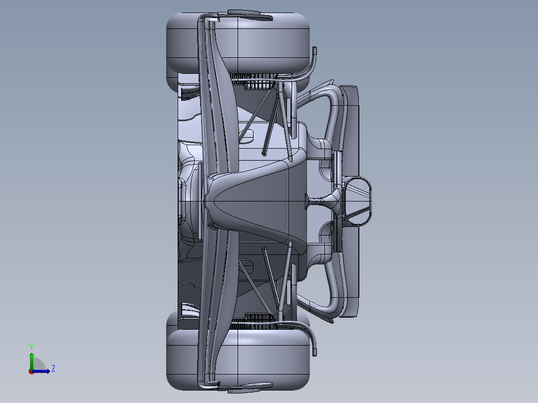 一级方程式赛车左视图