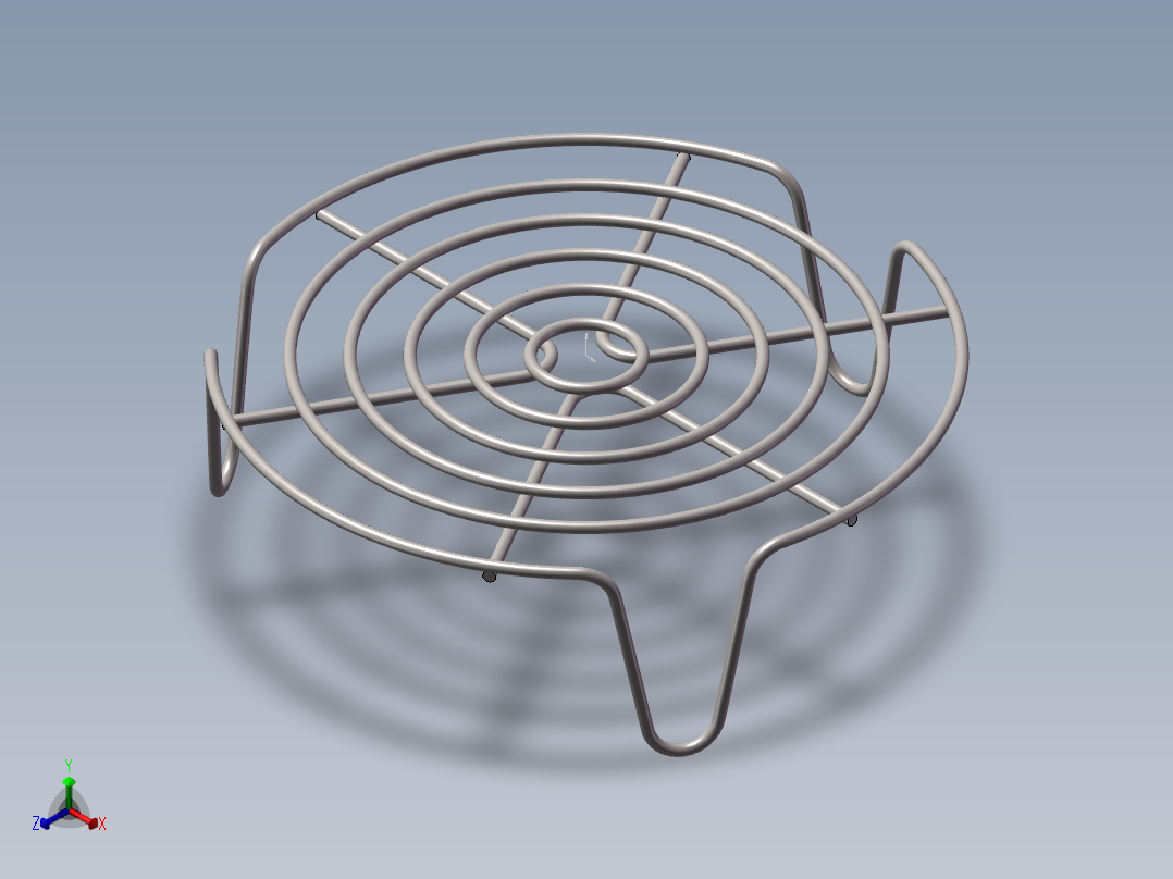 蒸架正等轴测图