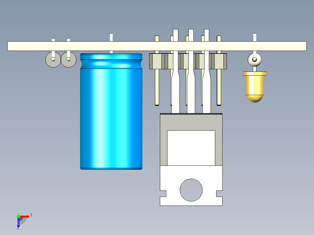 c板调节器7805 7824 13俯视图