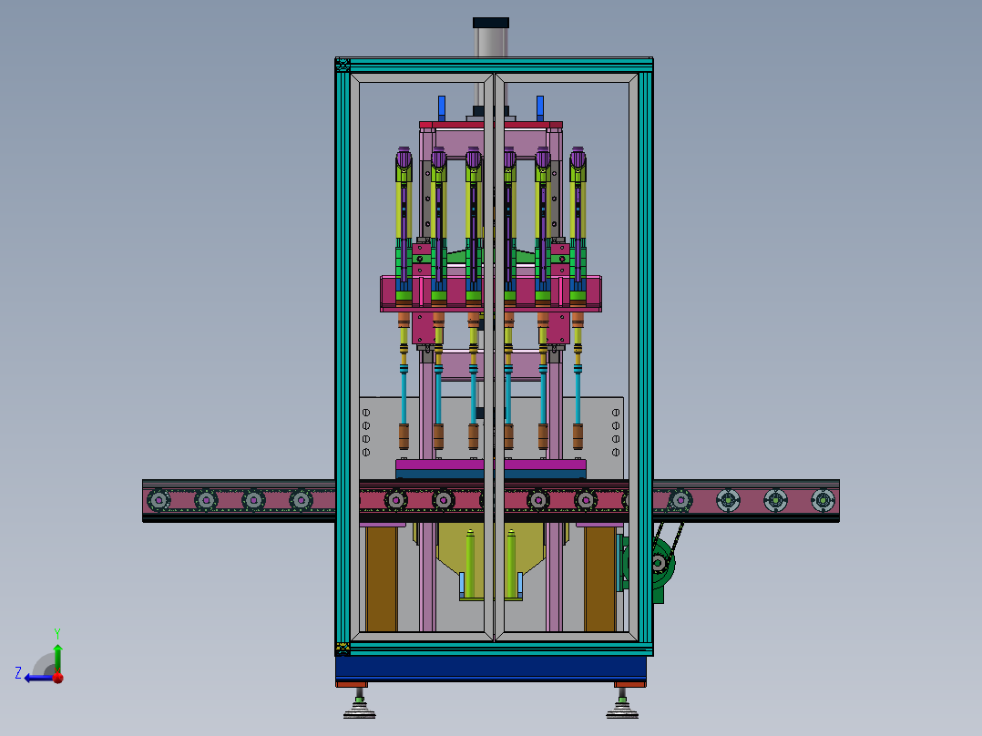 流水线螺栓拧紧设备右视图