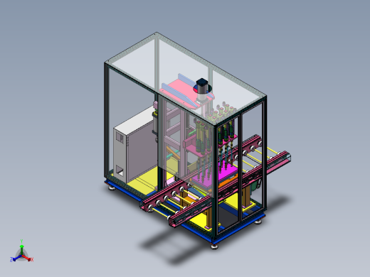 流水线螺栓拧紧设备正等轴测缩略图