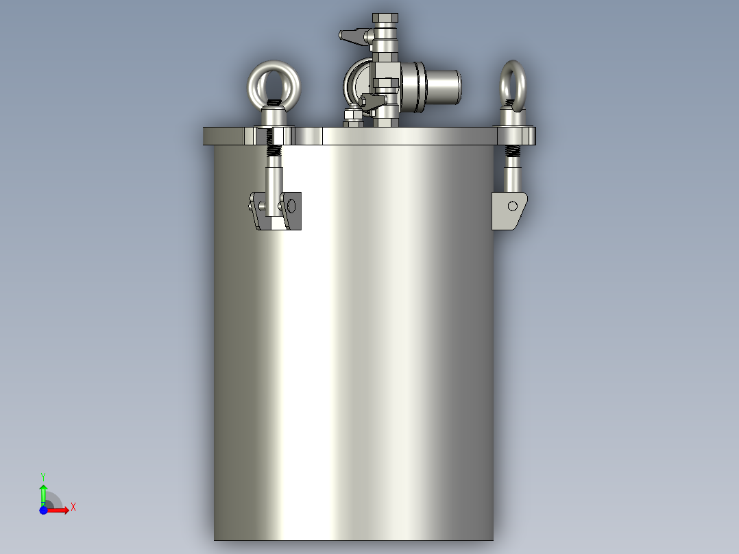 2L压力桶前视图