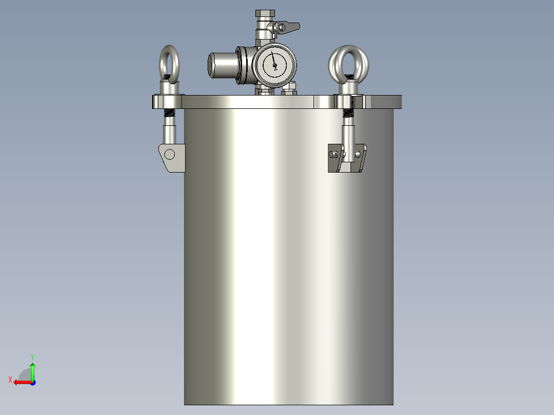 2L压力桶后视图