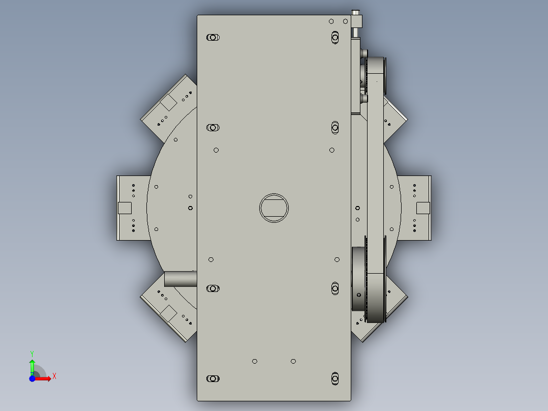 XM-02-01转台组件前视图
