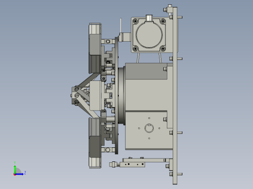 XM-02-01转台组件左视缩略图