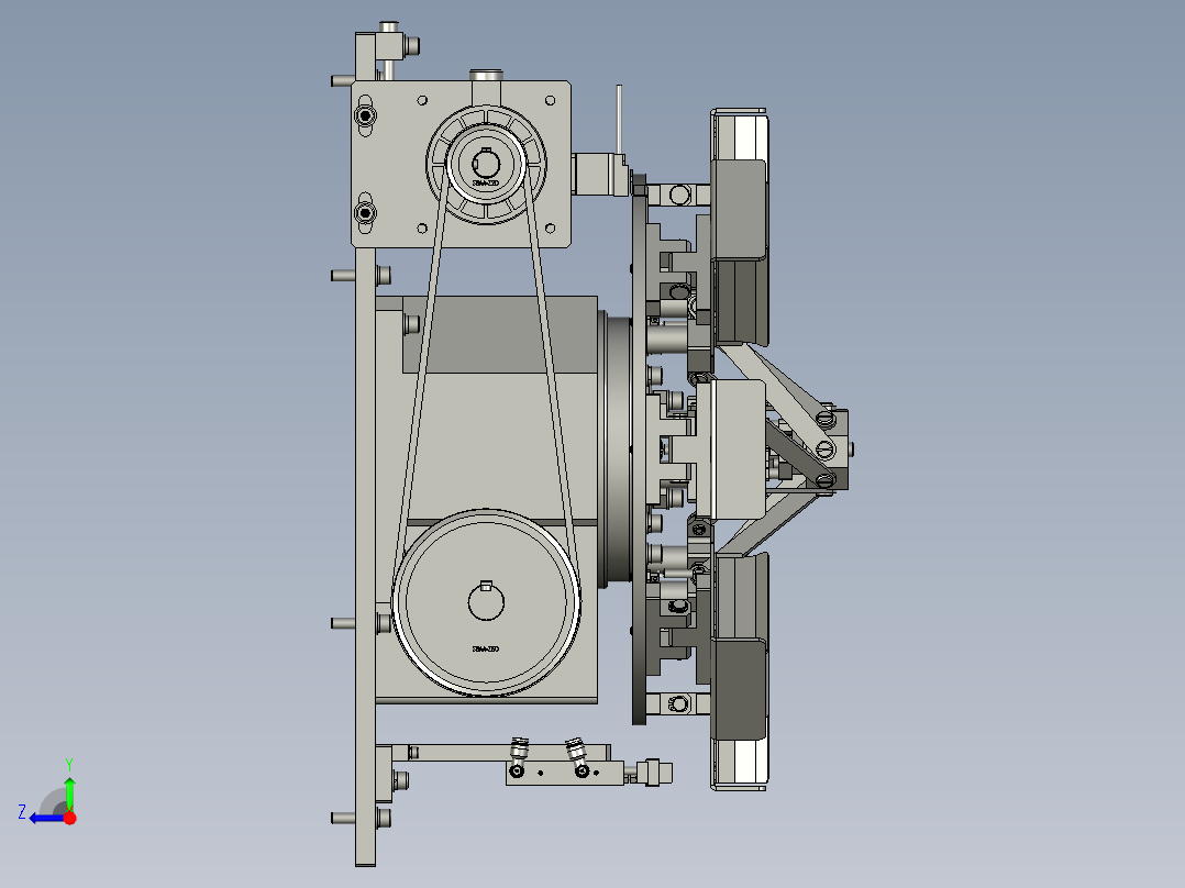 XM-02-01转台组件右视图