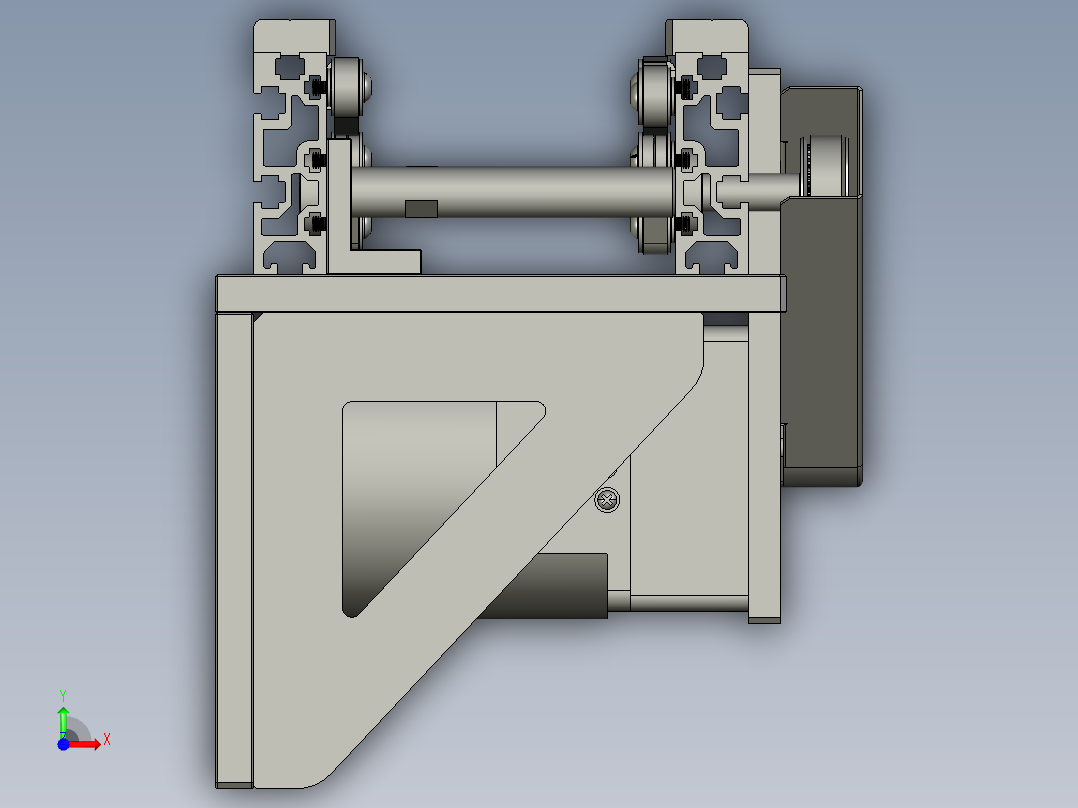 分料站迴流線前视图