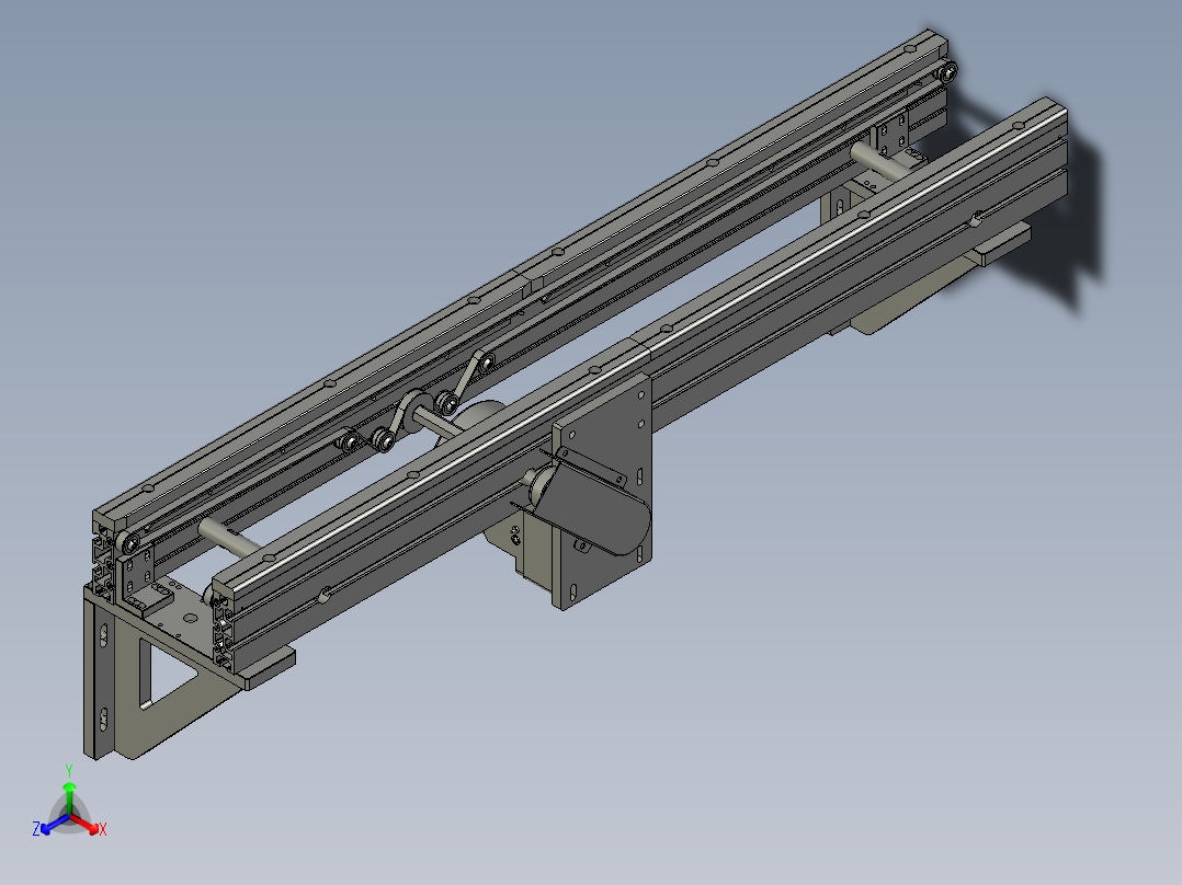 分料站迴流線正等轴测图