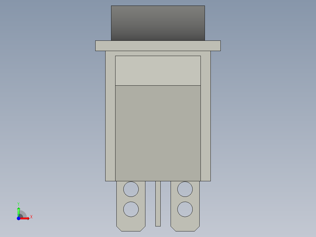 IO开关KCD4_15A_250V前视图