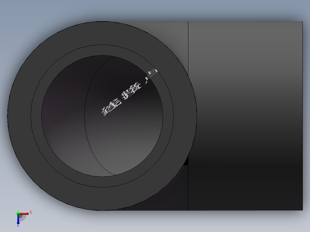 90°弯头-UPVC DN15-DN400俯视图