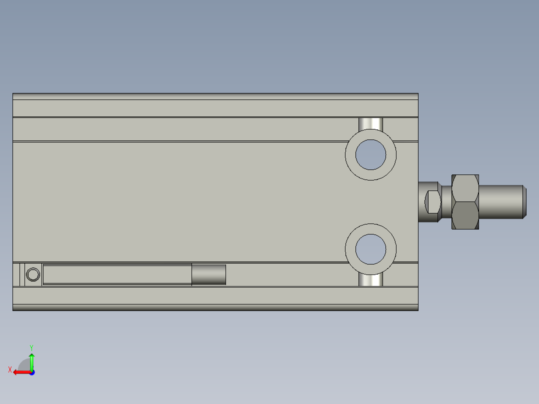 气缸MD16x20S+CS1-G-2后视图