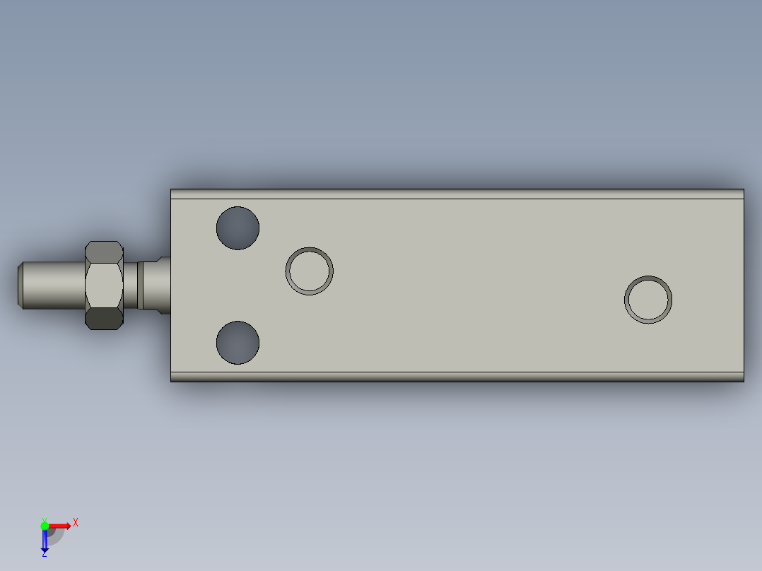 气缸MD16x20S+CS1-G-2俯视图