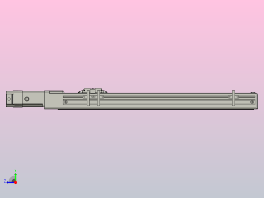SYS5-350-BC滚珠花健、支撑座、滚珠丝杠、交叉导轨、直线模组.STEP右视缩略图
