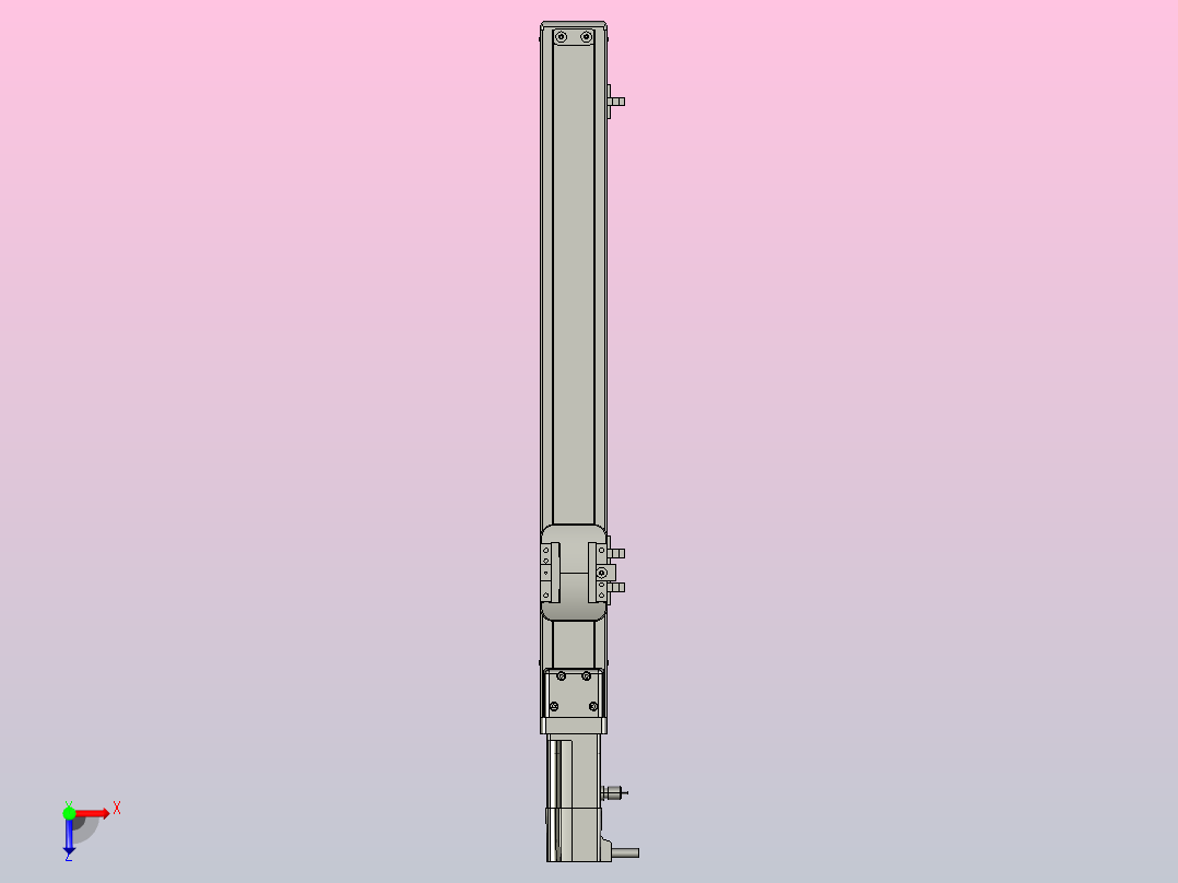 SYS5-350-BC滚珠花健、支撑座、滚珠丝杠、交叉导轨、直线模组.STEP俯视图