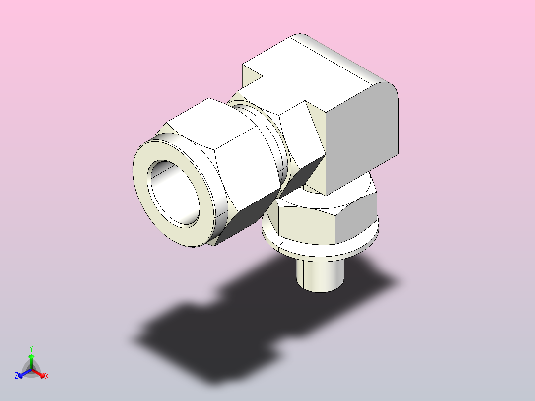 EGME-OG 可调向ISO 平行螺纹 接头[EGME12-4OG]主视图