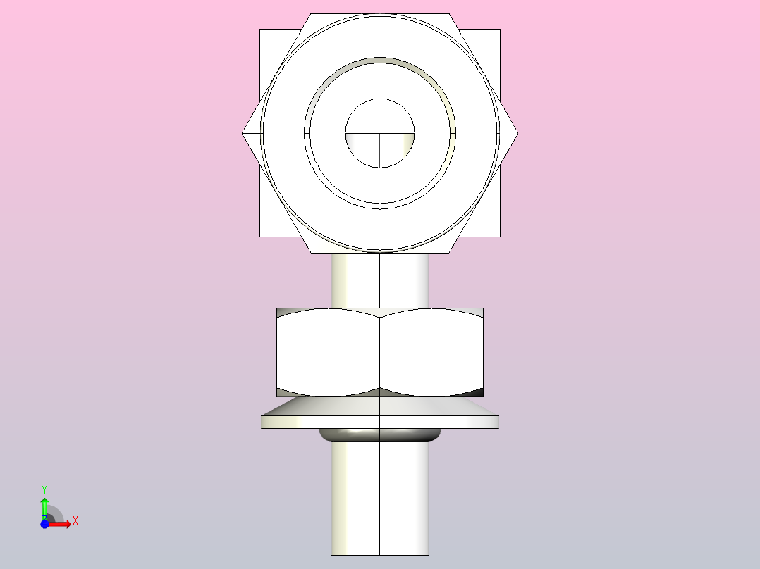 EGME-OG 可调向ISO 平行螺纹 接头[EGME12-4OG]前视图