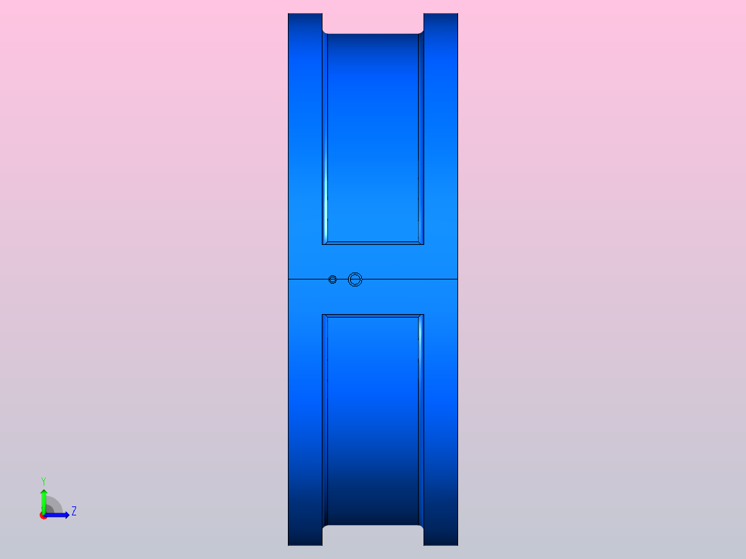 H76H╱Y╱F-PN1.0对夹双板止回阀[H76Y]600左视图