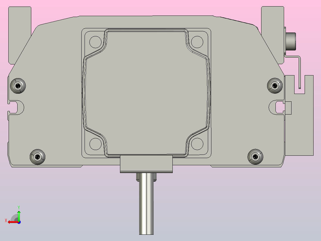 SYS14-300-BC-200W滚珠花健、支撑座、滚珠丝杠、交叉导轨、直线模组.STEP后视图