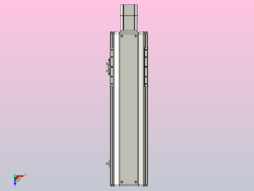 SYS14-300-BC-200W滚珠花健、支撑座、滚珠丝杠、交叉导轨、直线模组.STEP俯视缩略图